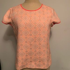 Neon jacquard top